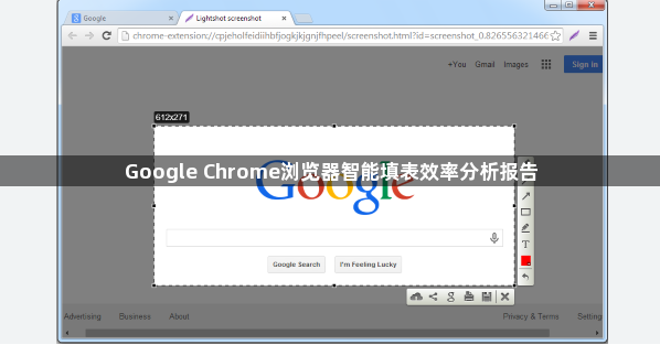 Google Chrome浏览器智能填表效率分析报告1
