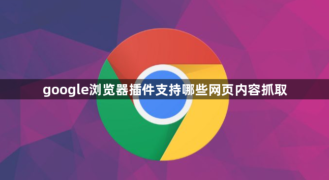 google浏览器插件支持哪些网页内容抓取1