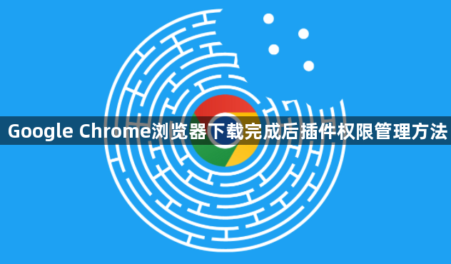 Google Chrome浏览器下载完成后插件权限管理方法1