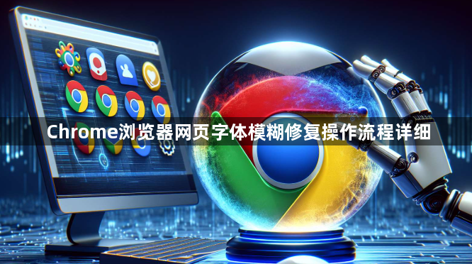 Chrome浏览器网页字体模糊修复操作流程详细1
