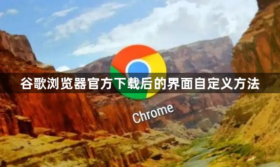 谷歌浏览器官方下载后的界面自定义方法1