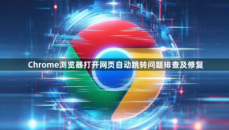 Chrome浏览器打开网页自动跳转问题排查及修复1