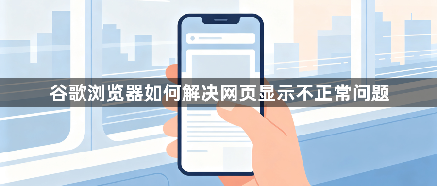 谷歌浏览器如何解决网页显示不正常问题1