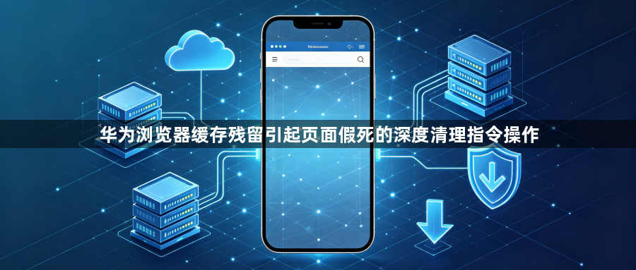 华为浏览器缓存残留引起页面假死的深度清理指令操作1