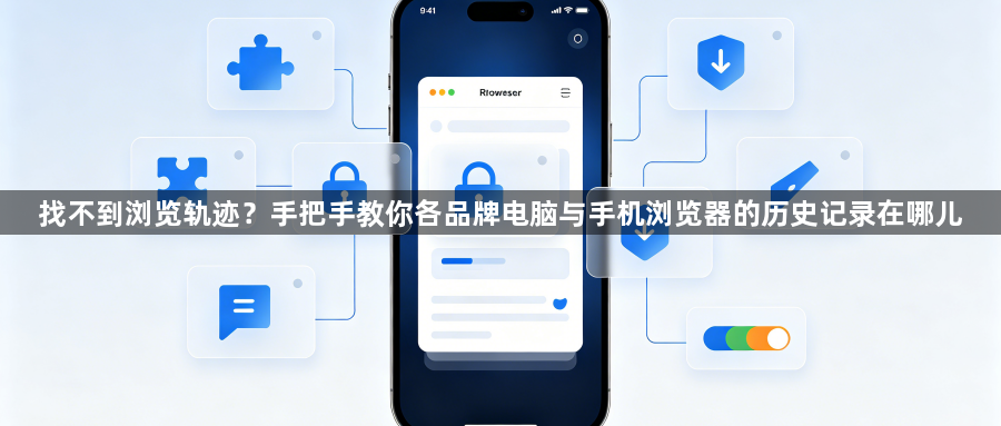 找不到浏览轨迹？手把手教你各品牌电脑与手机浏览器的历史记录在哪儿1
