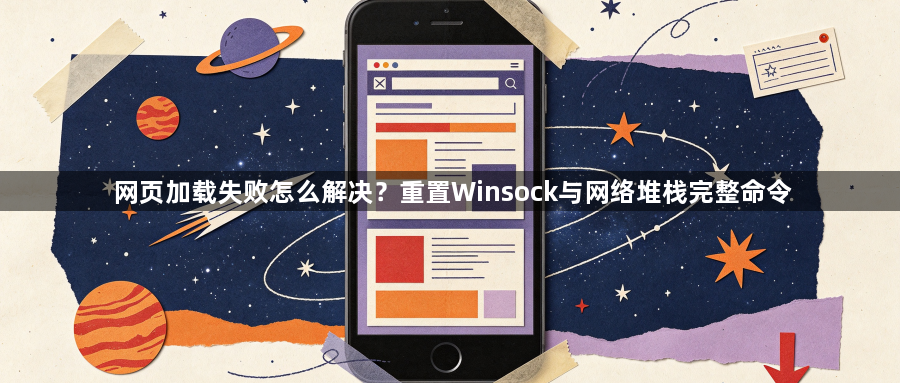 网页加载失败怎么解决?重置Winsock与网络堆栈完整命令1