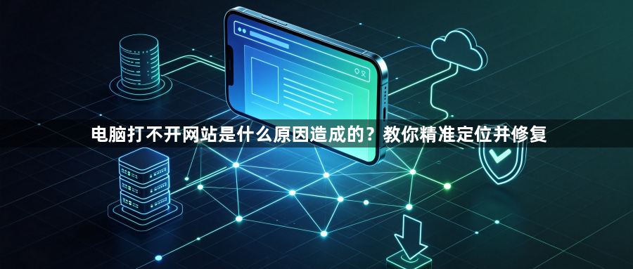 电脑打不开网站是什么原因造成的?教你精准定位并修复1