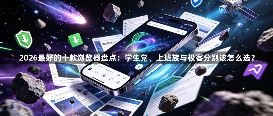 2026最好的十款浏览器盘点:学生党、上班族与极客分别该怎么选?1
