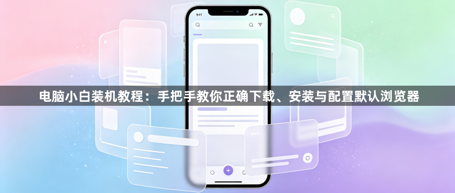电脑小白装机教程：手把手教你正确下载、安装与配置默认浏览器1