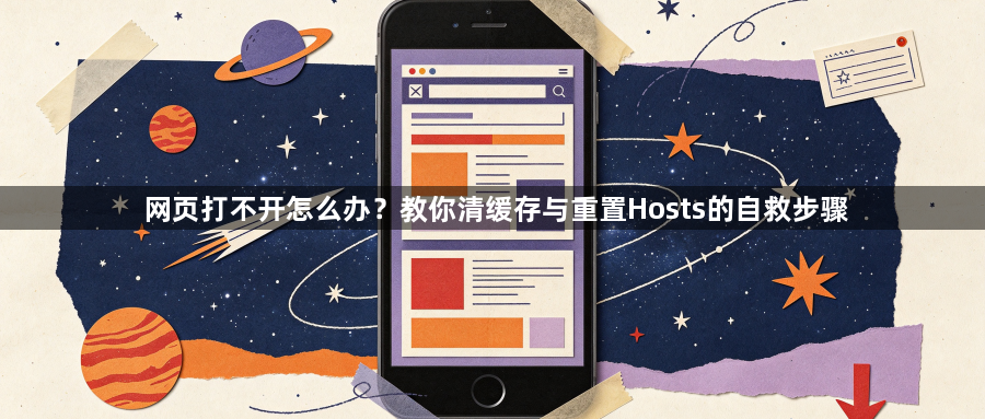 网页打不开怎么办?教你清缓存与重置Hosts的自救步骤1