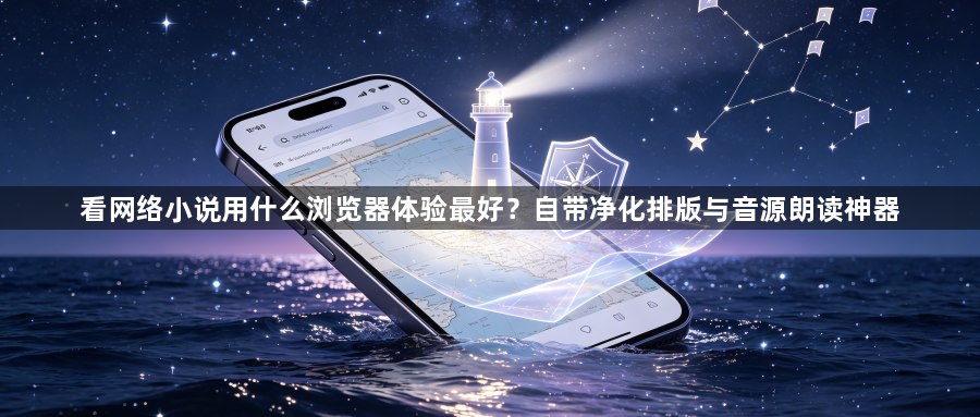 看网络小说用什么浏览器体验最好？自带净化排版与音源朗读神器1