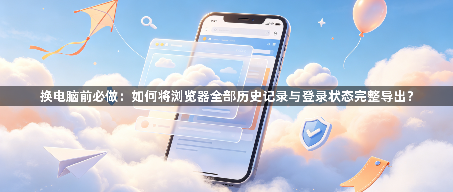 换电脑前必做：如何将浏览器全部历史记录与登录状态完整导出？1
