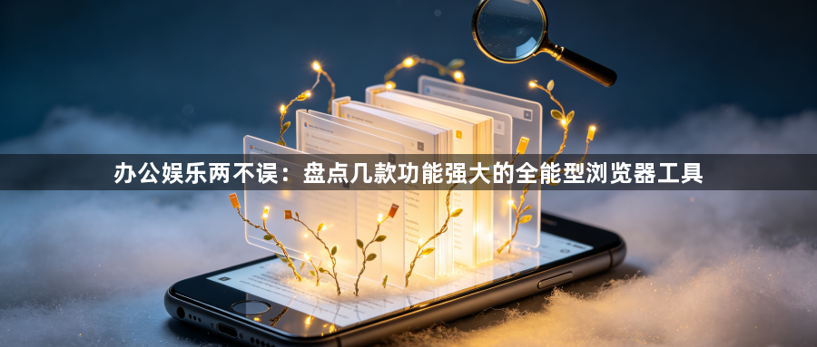 办公娱乐两不误:盘点几款功能强大的全能型浏览器工具1