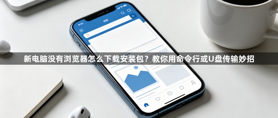 新电脑没有浏览器怎么下载安装包？教你用命令行或U盘传输妙招1