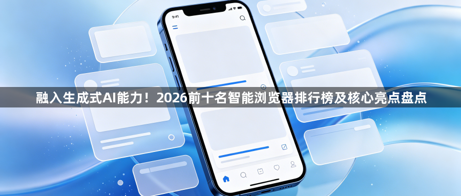 融入生成式AI能力!2026前十名智能浏览器排行榜及核心亮点盘点1