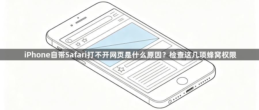 iPhone自带Safari打不开网页是什么原因？检查这几项蜂窝权限1