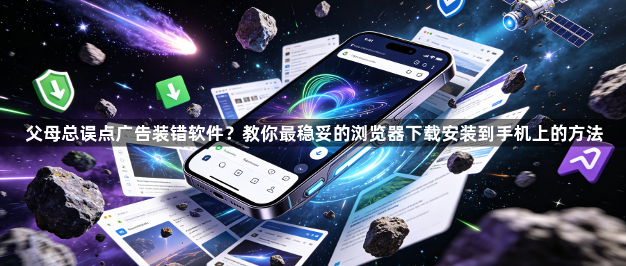 父母总误点广告装错软件？教你最稳妥的浏览器下载安装到手机上的方法1
