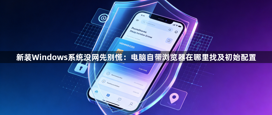 新装Windows系统没网先别慌：电脑自带浏览器在哪里找及初始配置1