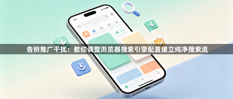告别推广干扰：教你调整浏览器搜索引擎配置建立纯净搜索流1