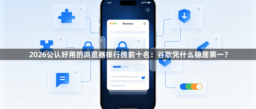 2026公认好用的浏览器排行榜前十名:谷歌凭什么稳居第一?1