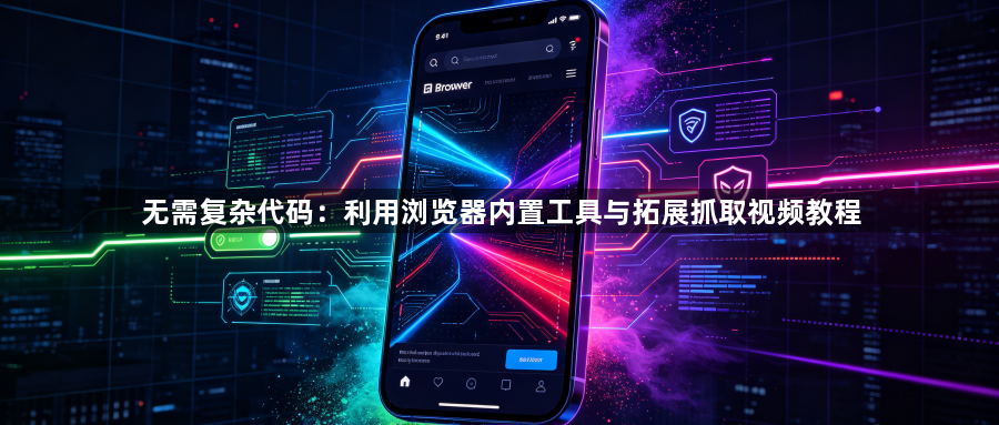 无需复杂代码:利用浏览器内置工具与拓展抓取视频教程1