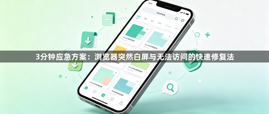 3分钟应急方案:浏览器突然白屏与无法访问的快速修复法1